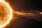 Flashes, storms on the Sun in space. Solar flares is a sudden flash of increased brightness on the Sun