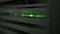 Flashing green server operation indicators