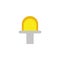 Flashing siren energy electricity light flat icon