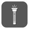 The flashlight icon. Torch symbol. Flat