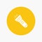 Flashlight, Light, Torch, Flash white glyph icon