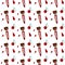 Flask with a blood test, a drop on a white background. Seamless pattern texture digital art. Print for banners, posters, paper, te