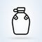 Flask camp. vector Simple modern icon design illustration