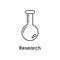 flask, chemistry, research icon