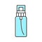 flask fragrance bottle perfume color icon vector illustration