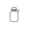 flask outline icon. Element of summer camp icon. Premium quality graphic design. Signs and symbol collection icon for websites,