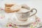 flat almond biscuits vintage kitchenware in the style of Provence