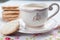 flat almond biscuits vintage kitchenware in the style of Provence