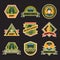 Flat Army Emblem Set