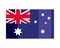 flat australian flag design