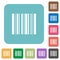 Flat barcode icons