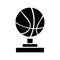 Flat basketball trophy