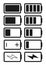 Flat Battery Icon Set, Battery Icon Vector Illustration â€“ Vector
