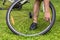 Flat bicycle tire