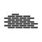 Flat black bricks icon