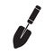 Flat black shovel icon