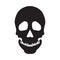 Flat black skeleton icon