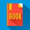 Flat book design. vector illustration concept