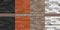 Flat Brick Walls Seamless Texture Decorative Background Vector Illustration Set