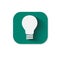 Flat bulb icon
