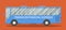 Flat bus illustration