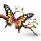 Flat Butterfly Design Fluttering Beauty