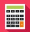 Flat Calculator Vector Illustration