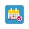 Flat Calendar Icon