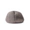 Flat cap in grey and brown tweed isolated