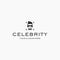 flat CELEBRITY man gentleman bowties logo design