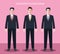 Flat characters of confidence businessman concept illustrations