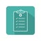 Flat check list icon vector illustration on white background