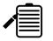 Flat checklist order clipboard icon