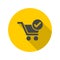 Flat checkout icon