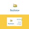 Flat Chicken meat Logo and Visiting Card Template. Busienss Concept Logo Design