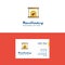 Flat Chimney Logo and Visiting Card Template. Busienss Concept Logo Design