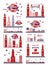 Flat City building infographics transport vector.