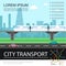 Flat City Transport Colorful Template