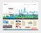 Flat City Transport Landing Page Template