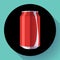 Flat cola can soda can vector illustration Cola can vector icon