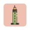 Flat color berkeley tower icon