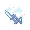 Flat Color Icon - Bayonet knife