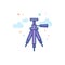 Flat Color Icon - Camera tripod