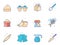 Flat color icons - Baking