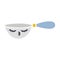 flat color retro cartoon measuring spoon