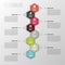 Flat colorful abstract timeline infographics. Vector