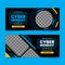 flat cyber monday banners template vector design