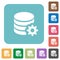 Flat database configuration icons