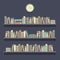 Flat Design Bookshelves