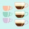 Flat design coffee cup